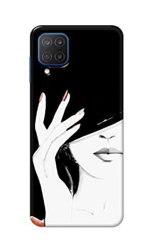 Image of PRINTFIDAA Photo of Beautiful Girl Hard Back Cover for Samsung Galaxy A12 / M12 / F12 Back Cover -(P6) KAT1005