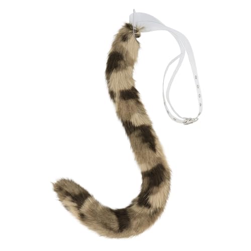 Jouet réaliste en queue de léopard pour Halloween, adorable accessoire de costume de lynx rouge pour jeux de rôle et déguisements, c, taille unique