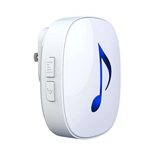 HTZSAFE-Wireless-DoorWindow-Magnetic-Sensor-Alarm-600-Feet-Long-Wireless-Transmission-Range-35-Classic-Melodies-Optional4-Volume-Levels-LED-Flash-HomeBusiness-DIY-Burglar-Alert-Security-System