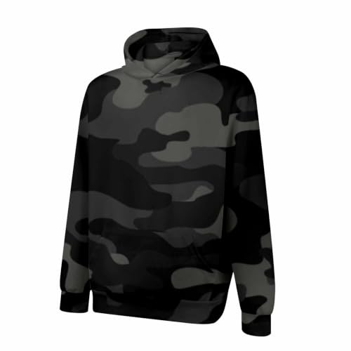 Sudadera manga larga transpirable con capucha y estampado moderno 4