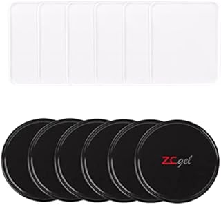 ZCGEL Double Side Dashboard Sticky Mat,Anti Slip Gel Pad, Silicone Gel Dash Pad Heat Resistant Car Phone Sticky Mat or Car Dashboard Office Home Stick Anything Anywhere12pcs
