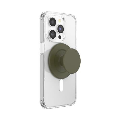 Image of PopSockets Phone Grip for MagSafe, Magnetic Holder, Phone Stand, Green - Soft Touch Fatigue