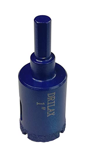 image for Drilax 1 Inch Diamond Drill Bit Tile Hole Saw Ceramic Porcelain Quartz