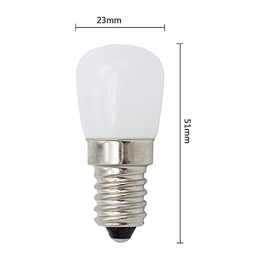 ShuoHui 4 Packs 3W E14 SES Mini LED Bulbs Warm White 2800K 220-240 Volt 30W Halogen Replacement Small Edison Screw E14 LED Lamp for Pygmy Fridge/Microwave/Cooker Hood/Sewing Machine - Image 2