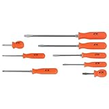 Performance Tool W904 8-piece Screwdriver Set - Orange