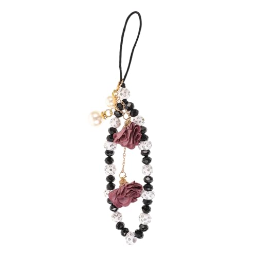 Porte clés cristal pendentif dragonne pour téléphone et coque mobile