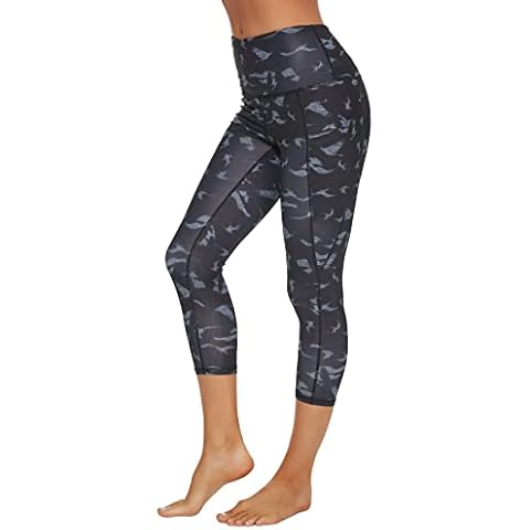 Custer's Night Out Pocket High Waist Yoga Pants,Tummy Control,Pocket Workout Yoga Pant (Seagull, XL) Cover