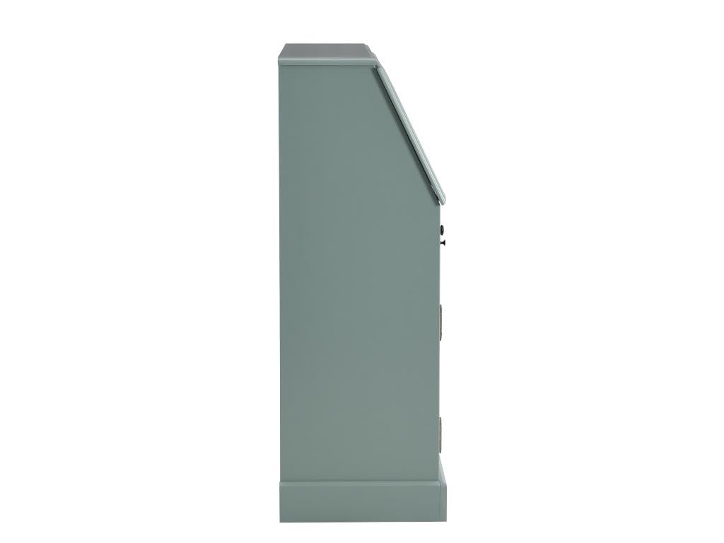Vente-unique-Sekretär - MDF & Kiefernholz - Mandelgrün - CLEORE