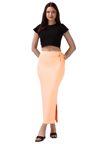Image of Mehrang Microfiber Saree Shapewear Petticoat for Women, Cotton Blended Shape Wear Dress for Saree