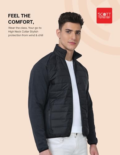 Image of Scott International Jackets for Men | Winter wear | Men's Polyester Full Sleeve Zip with Pocket | Men Jackets