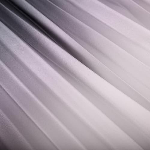 FZYLQY Gradient Color Skirt for Women Fashion Elegant High Waist Pleated Skirts Casual Slim Fit Basic Go Out Midi Skirt 20254