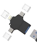 Transferencia rápida de datos USB 3.0: soporta transferencia de alta velocidad de hasta 5 Gbps, ideal para importar y exportar rápidamente fotos, vídeos y archivos (Word, PPT, Excel) – 10 veces más rápido que USB 2.0 (para activar la función de ratón en dispositivos Apple: 