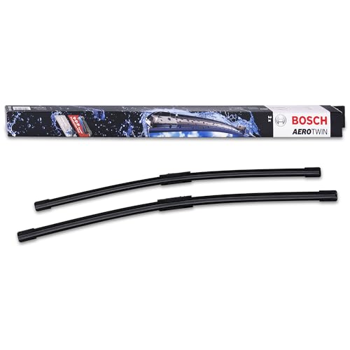 Image of BOSCH 3397009843 AeroTwin Wiper Blade Combo Pack - Set of 2 (22 inch & 22 inch) | Driver and Passenger Side Original Equipment Replacement Blades
