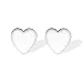 Boma Jewelry Sterling Silver Heart Stud Earrings