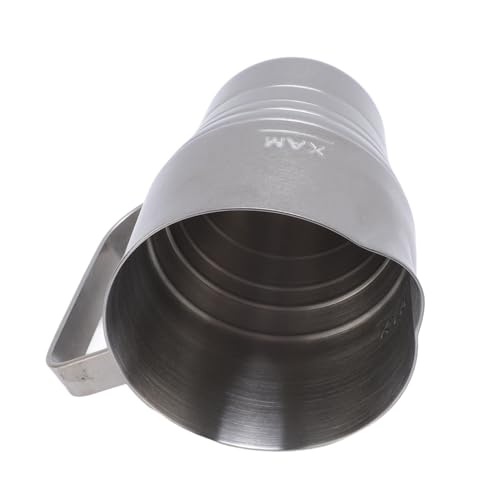 Brocca per Schiuma di Latte, Tazza per Montalatte in Acciaio Inossidabile, Brocca per Latte da caffè Antiruggine con Isolamento Termico per Bar, Caffetteria, Uso Domestico (900ML)