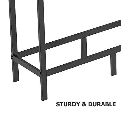Foyuee Firewood Rack Outdoor 8Ft Log Holder For Fireplace Indoor Fire Wood Storage Holding Stand Heavy Duty thumb #2