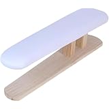 AZIEBAY 無垢材アイロン台, ミニプロフェッショナル, 長方形, 卓上ツール 自宅で袖/襟/子供のズボンのアイロンがけ用 調節可能な耐熱コンパクト 洗える布カバー付き,...