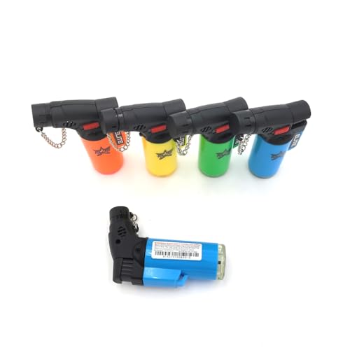 Encendedores soplete recargables pack 20 azul miniatura 4