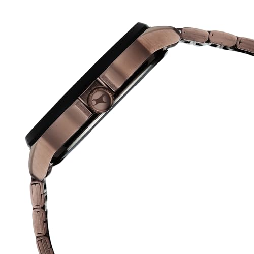 Image of Fastrack Street Opulence Sun Moon Multifunction Quartz Analog with Brown Dial Brown Stainless Steel Metal Strap Watch for Men - 3303KM06