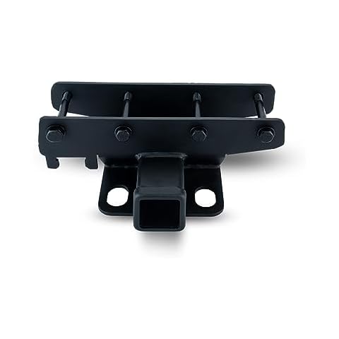 OPENROAD 2" Rear Receiver Hitch, Cover Kit Compatible with 2018-2024 Jeep Wrangler JL/JLU (Include 20-24 Diesel Engine; 21-24 4xe) Factory Style 2 inch Rear Receiver Hitch Tow Towing Trailer Hitch Cover