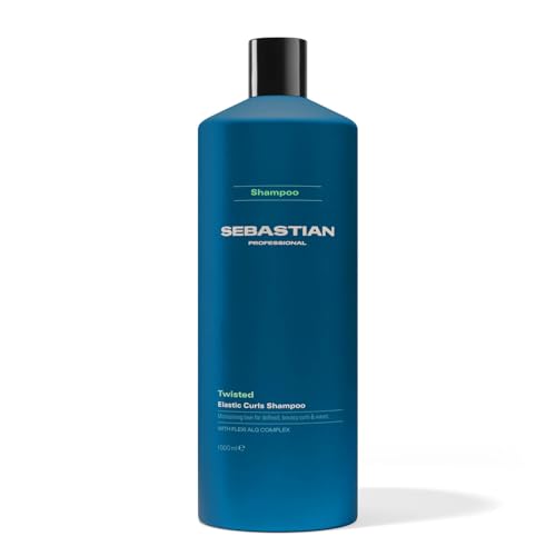 Sebastian Professional Twisted Elastic Curls Shampoo – Shampoo idratante anti-crespo per capelli ricci e mossi, deterge delicatamente e dona morbidezza ed elasticità , 1L