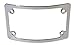 Curved Motorcycle License Plate Frame - Chrome