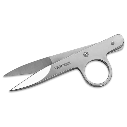 YNR Thread Sewing Scissors - Tailor Snipper, Mini Thread Snips, Small Sharp Scissors for Sewing, Yarn Cutter, Stitch, Sewing Machine & Dressmaking Snips, Fabric Cutter