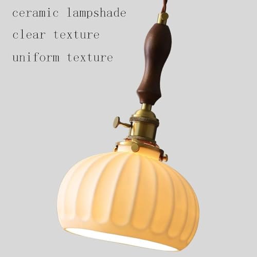Lustre en céramique artisanale et design citrouille e27 - 6