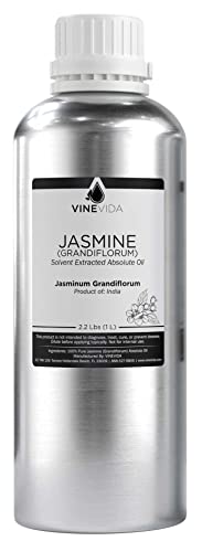 VINEVIDA Jasmine Essential Oil 32 oz - Undiluted Jasmine Oil 32 oz - Jasmine Candle Oil Scent - DIY Candle Scents for Candlemaking - Bulk Essential Oil for Soap Making Safe for Skin 946.36 ml