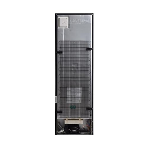 Image of Pemberly Row 11.7 cu.ft No Frost Bottom Freezer Refrigerator, Garage Ready, LED Lighting, Wine Rack, Adjustable Tempered Glass Shelves, White /Stainless /Titanium Finish, Energy-Efficient Kitchen