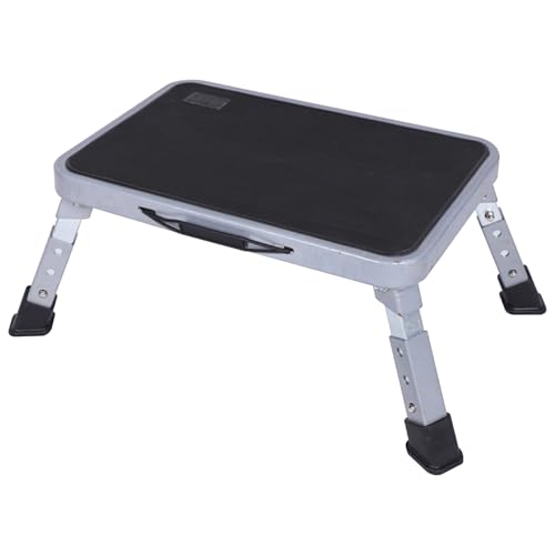 Taburete de un Paso 330 Libras Taburete de Paso para Adultos 3 Alturas portátiles portátiles ＆ Plegables Plegables escaleras Resistentes para Oficina, Cocina, baño