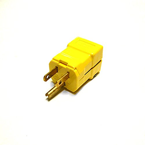 Hubbell 15-AMP 125-Volt Plug, Compatible with Truck, Male Plug, 0.5 Inch Gap, 15/16-32 UNC Thread Size, 1 Each