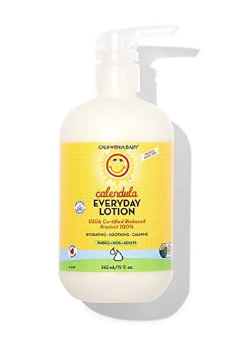 California Baby Calendula Lotion | 100% Plant-Based Ingredients (Usda-Certified) | Lavender Baby Lotion | Allergy Friendly | Baby Lotion For Newborn | Super-Soothing Adults, Kids & Baby Lotion For Dry & Sensitive Skin | 562 Ml / 19 Fl. Oz. #TOP6