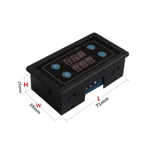 Relé de tiempo digital 4~24V gatillo de cilindro para control de interruptor 3