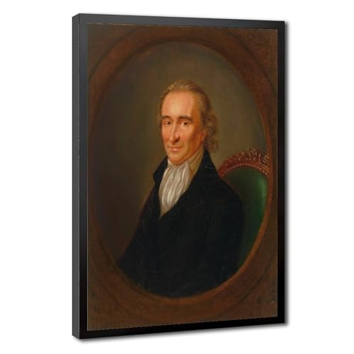 Affiche sur toile Thomas Paine avec cadre suspendu 30x45 cm