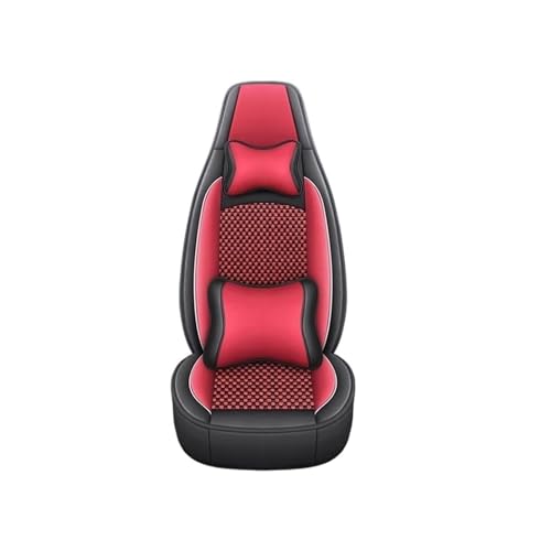 Housses de siège pour Haval F7 protecteur cuir universel auto noir rouge ensemble 9 pièces