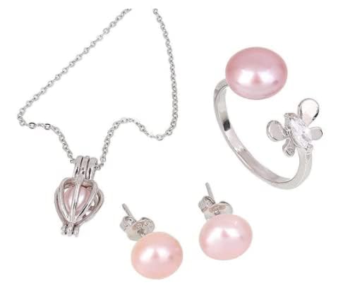 YBN Wish Pearl In Oyster Pendant Necklace Set - Image 4