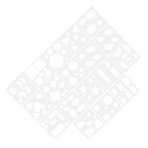 Plantillas para pintar reutilizables de PET marfil minkissy lavables para dibujo infantil