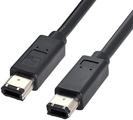 CY IEEE 1394 Firewire 400 6-pin to 6-pin Cable FireWire 400Mbps 6p to 6p Capture Cord 1.8m
