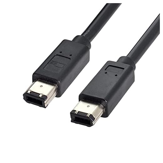 CY IEEE 1394 Firewire 400 6-pin to 6-pin Cable FireWire 400Mbps 6p to 6p Capture Cord 1.8m