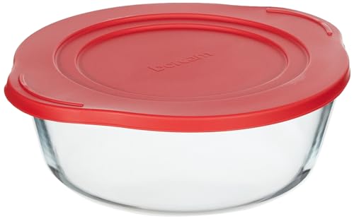 Recopilación de Pyrorey refractarios los mejores 10. 45 PASABAHCE | Refractario Redondo con Tapa | 2.1 L | Recipiente para Horno y Refrigerador | Vidrio Resistente al Calor | Transparente