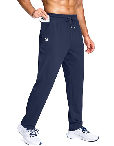 G Gradual Men's Fleece Lined Pants with Zipper Pocket Winter Warm Athletic Joggers Sweatpants for Men Workout Running Gym