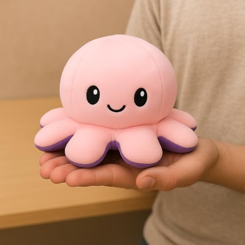 Image of SARO Cow Tremp Plush Soft Toy Cute Kids Animal Home Decor Boys /Girls (Pack of 1)(30 Cm) | (Purple Octopus)