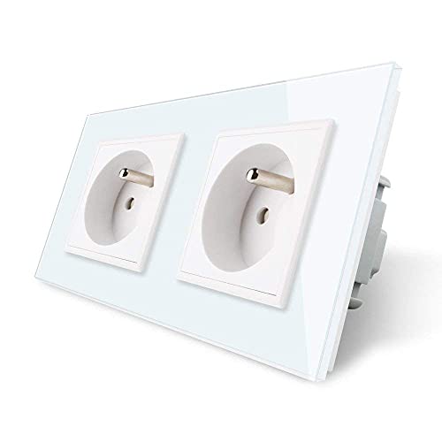 Prises de courant alternatif Livolo VL-C7C2FR-11 neuve en verre