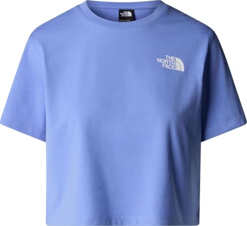 THE NORTH FACE NF0A87U40YI W Simple Dome Cropped Slim Tee T-Shirt Donna Virtual Blue Taglia XS
