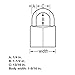 Master Lock Black Vinyl Covered Aluminum Padlock with Key, Keyed-Alike Lock for Toolboxes, Gym Lockers, or Storage Locker, 2 Pack, 141TLF