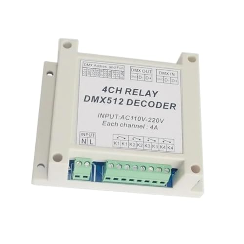 Décodeur DMX512 relais 4 canaux haute précision pour intégration LED RGB - 7