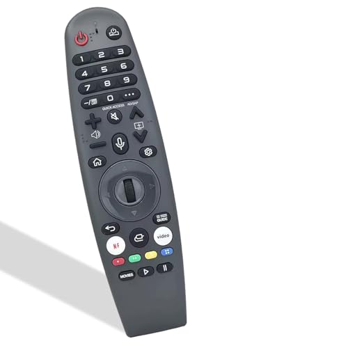 Mando a distancia Magic Voice de repuesto para LG OLED QNED NanoCell Smart TV, con función de puntero y teclas rápidas de transmisión de video para WebOS, AN-MR20GA/AKB75855501 universal para MR19BA