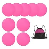 YELARXI Spot Markers, Poly Spot Marker for Agility Training Floor Dots Non Slip Flat Field Cones 9 Pcs & 9 in & Pink-for (Soccer/Speed Training/Gaming/Basketball/Dance Practice)