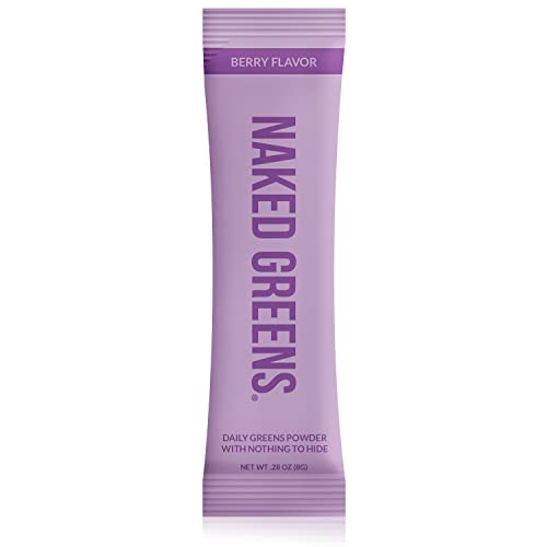 Mixed Berry Super Greens Powder Supplement Organic Greens Stickpacks